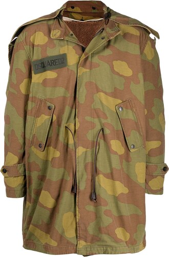 Farfetch Uomo Abbigliamento Cappotti e giubbotti Giacche Giacche militari Marrone Giacca con stampa camouflage 