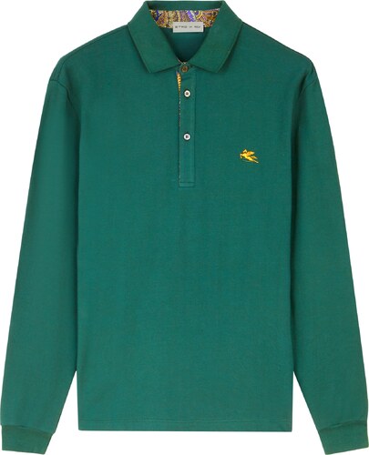 Farfetch Uomo Abbigliamento Top e t-shirt T-shirt Polo Verde Polo con ricamo 
