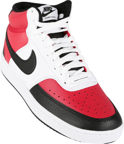 Nike Court Vision Mid Nba - Sneakers Alte In Pelle Da Uomo Rosso Taglia 44 - Stileo.it