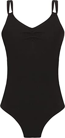 Body Danza Classica Bambina Senza Maniche | Rete Trasparente Con Fiocco | Per Balletto E Ginnastica