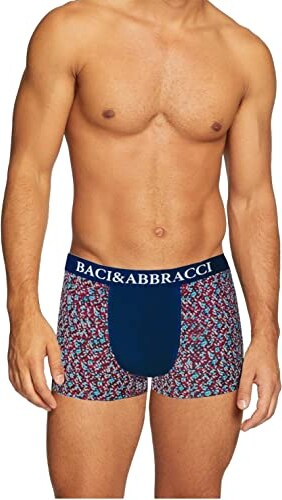 Baci Abbracci 6 Boxer Uomo Cotone Elasticizzato Intimo Underwear Baci Abbracci 6 Boxer Uomo Cotone Elasticizzato Intimo Underwear