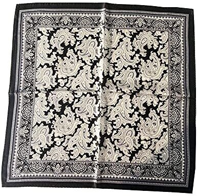 Bandana Paisley 100% Cotone 02 - Fazzoletto Quadrato Multiuso Per Giochi, Fai Da Te, Decorazioni, Sciarpa - Freak Scene - 5