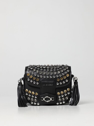 Borsa A Tracolla Con Borchie, Borsa A Mano In Pelle - Foto 4