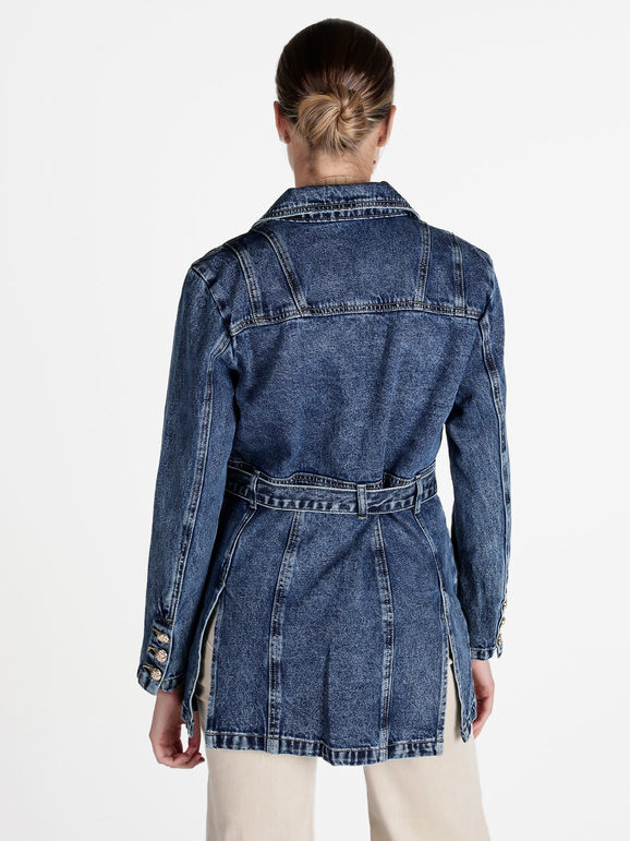 Solada Cappotto Donna In Jeans Giacche Taglia M