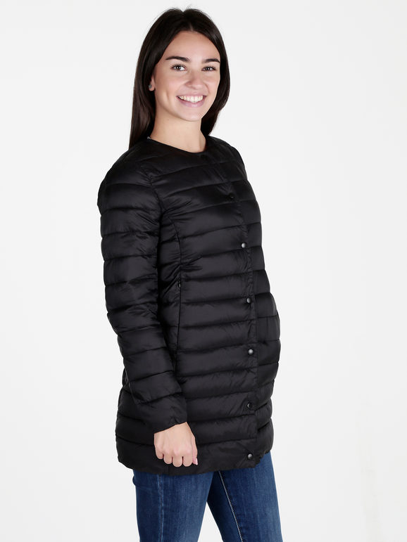Solada Giubbino Donna 100 Grammi Con Bottoni Piumini Invernali Nero Taglia M