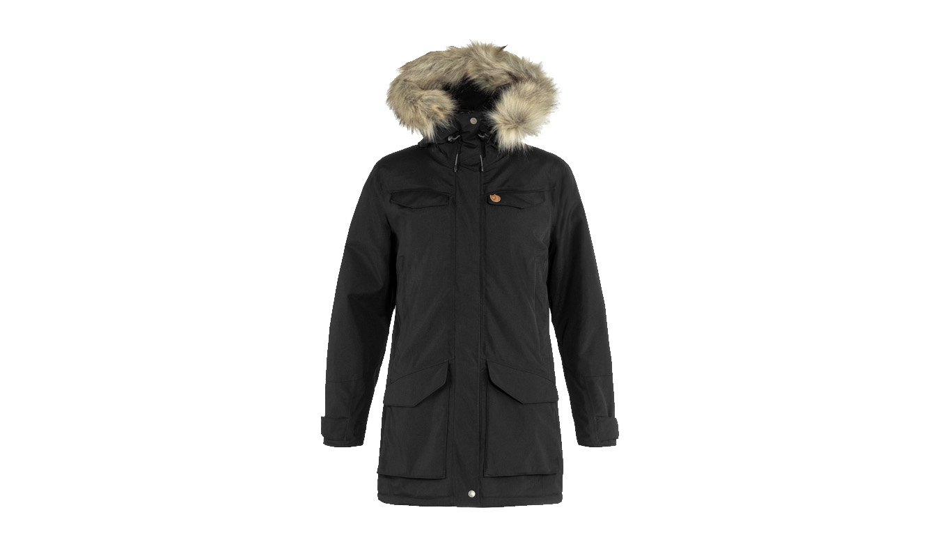 Fjällräven Nuuk Parka W Donne - Giacche Fjällräven - Nero - F86369-550-M