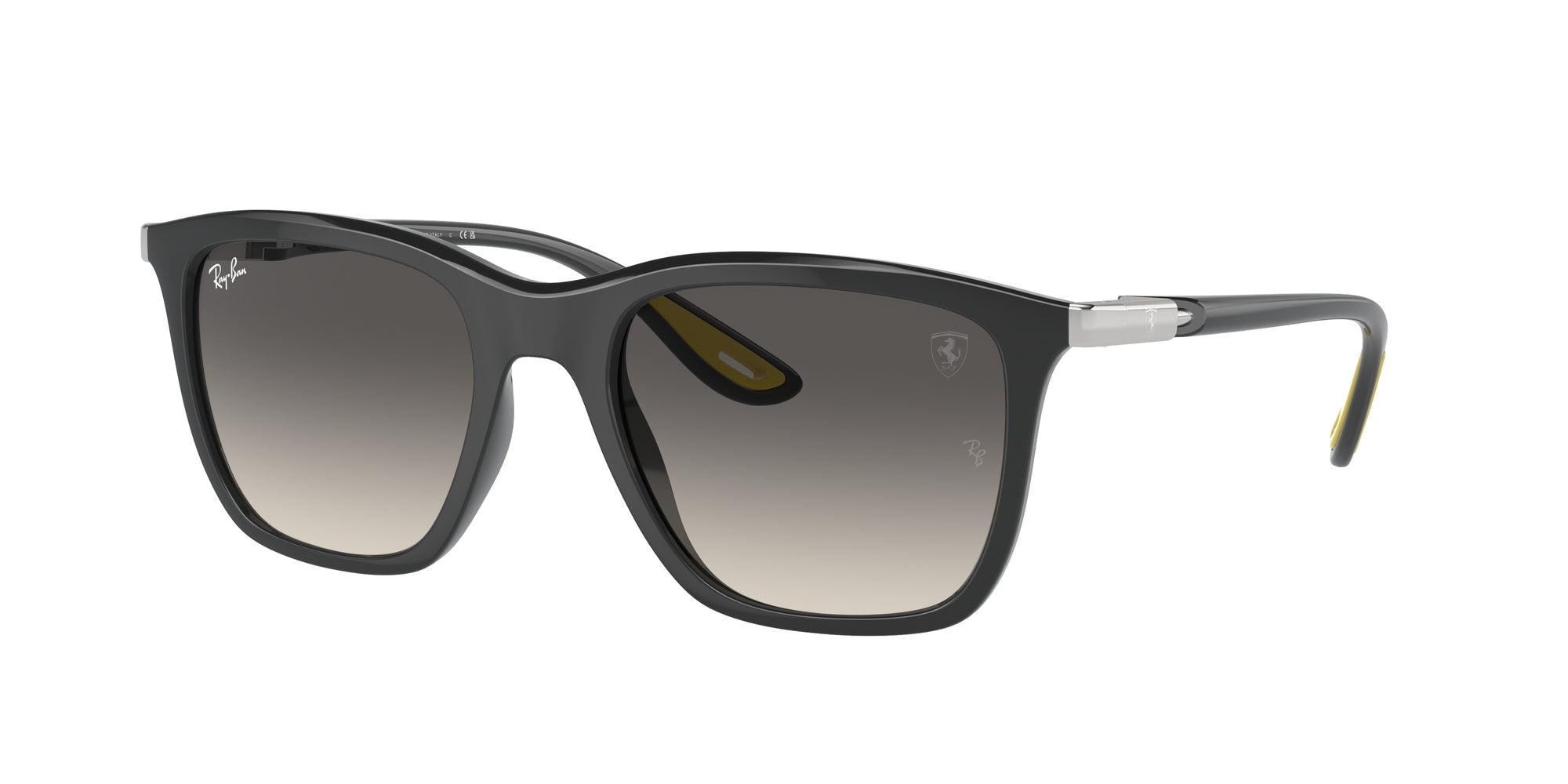 Ray - Ban Unisex Ray - Ban RB4433M F62411 Occhiali da sole Nylon Grigio Grigio Squadrata Normale Sfumato