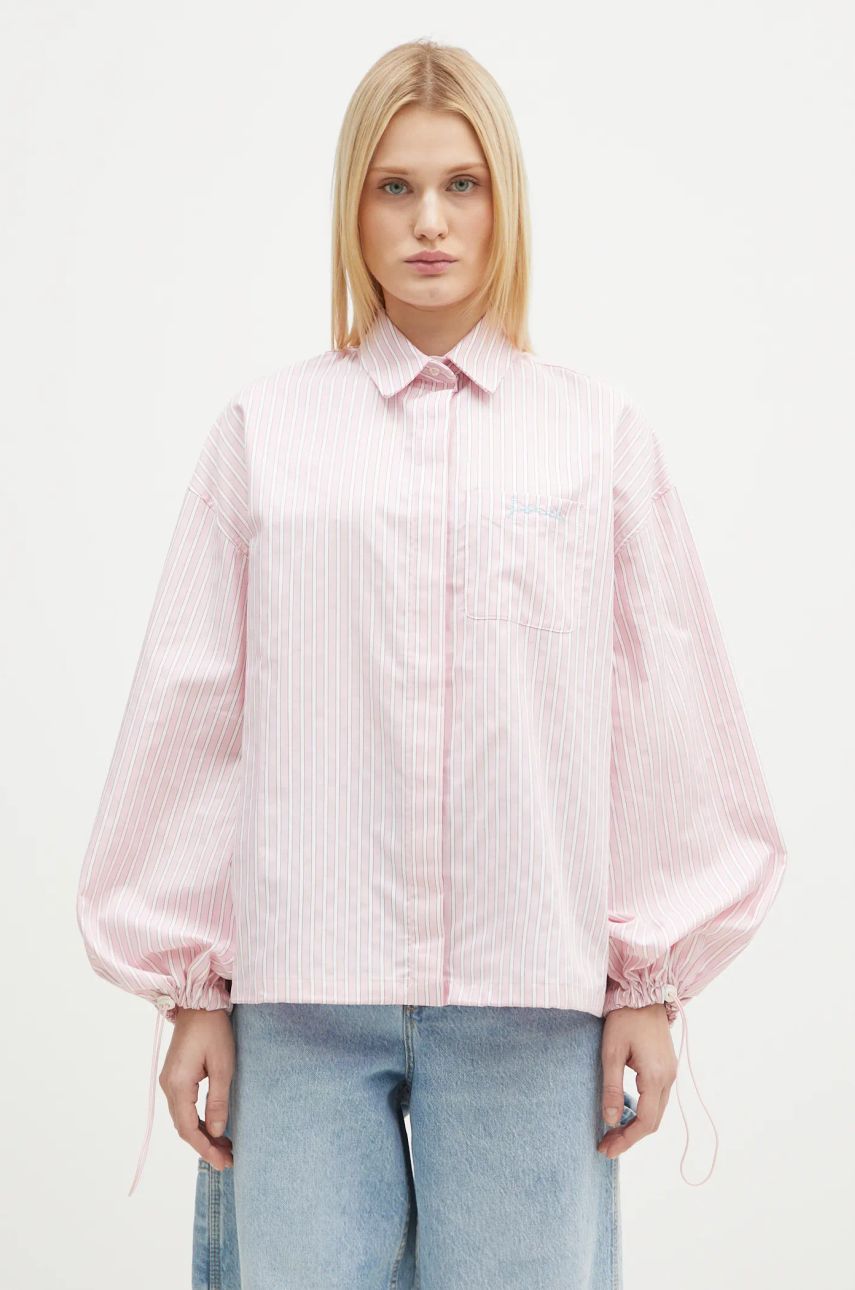 Fiorucci camicia in cotone Elasticated Balloon Sleeve