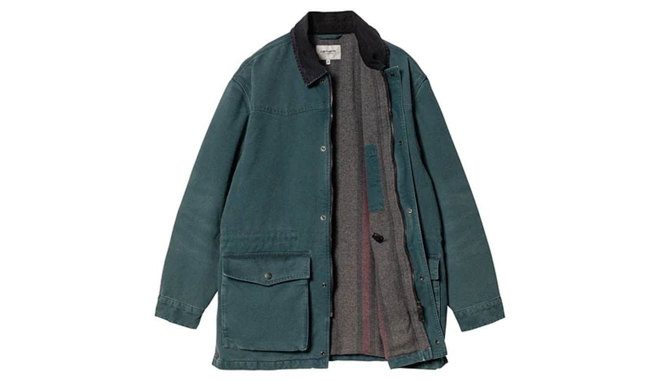 Carhartt WIP OG Santa Fe Coat Deep Lagoon Uomini - Giacche Carhartt WIP - Blu - I034314_2NC_4O-XL