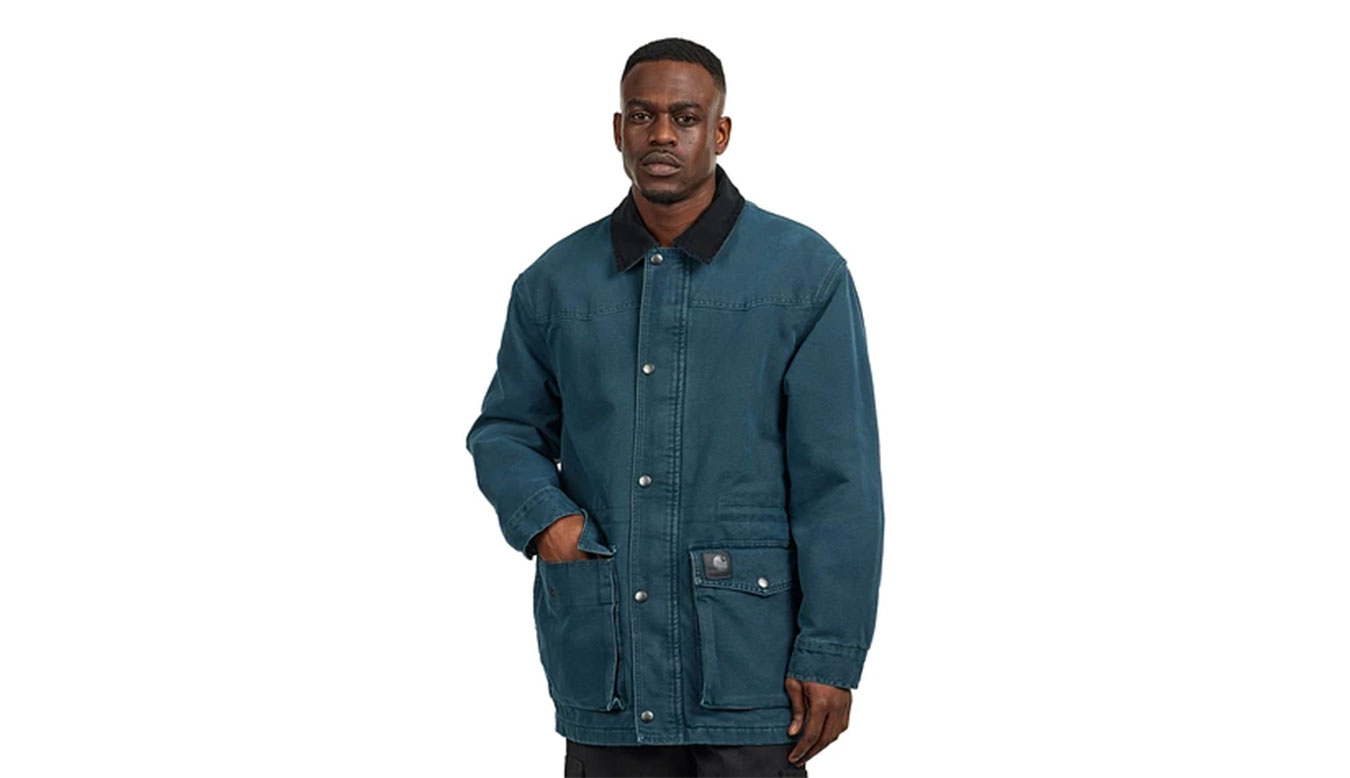 Carhartt WIP OG Santa Fe Coat Deep Lagoon Uomini - Giacche Carhartt WIP - Blu - I034314_2NC_4O-XL