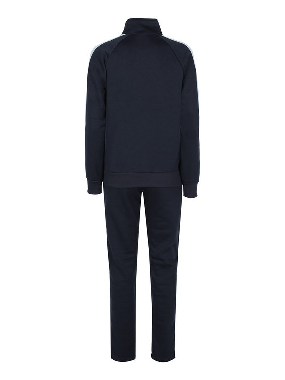 Scuola Nautica Italiana Tuta Donna Felpata 2 Pezzi Full Zip Tute Sportive Blu Taglia L