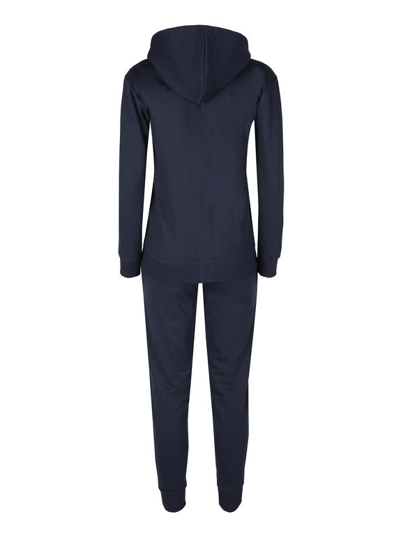 Lonsdale Tuta Donna 2 Pezzi Full Zip Con Cappuccio Tute Sportive Blu Taglia L