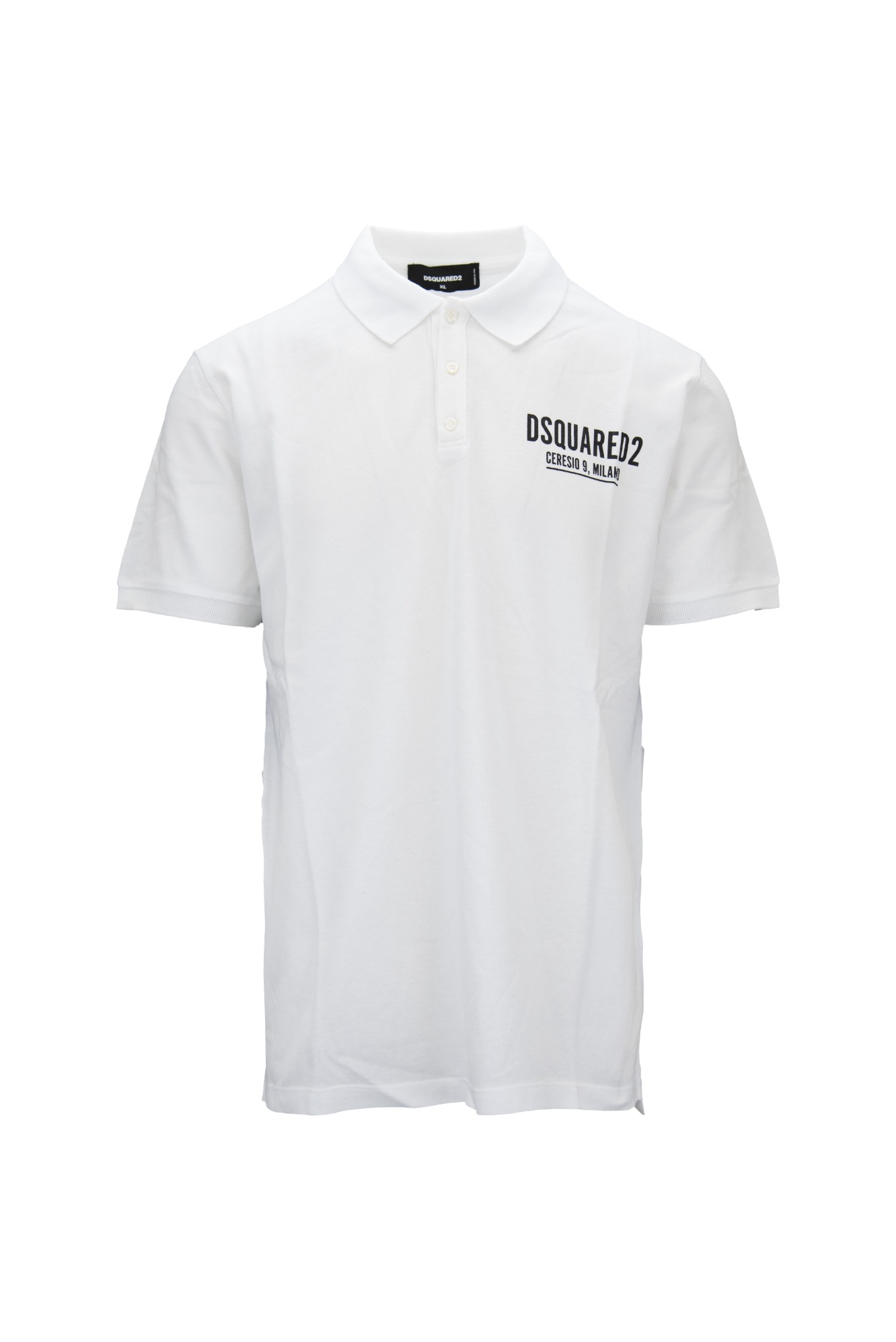 DSQUARED2 Ceresio9 Tennis S71GL0035 100 Polo-XL Bianco Cotone
