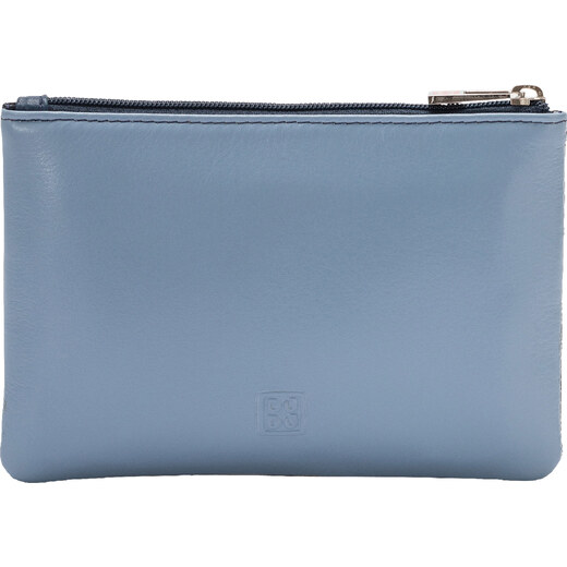 DUDU Bustina Portatutto Donna in Pelle Pochette con Stella e Cerniera Zip  per Trucchi Chiavi Accessori Mangrove