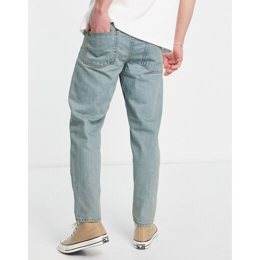 Jeans rigidi classici lavaggio medio Asos Uomo Abbigliamento Pantaloni e jeans Jeans Jeans straight 