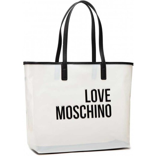 LOVE MOSCHINO BORSA SHOPPER TRASPARENTE Donna