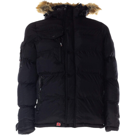 Geographical Norway Piumino Bomber Parka Outdoor Cappuccio Grigio