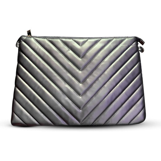 Pochette Ecopelle Zip Personalizzabili Bianco