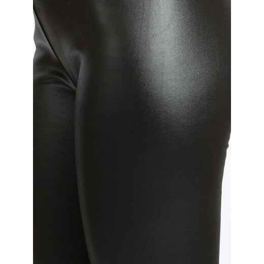 Solada Leggings felpati in ecopelle Leggings donna Nero taglia M/L 