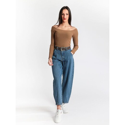 Solada Jeans Baggy a Palloncino Regular Fit Donna Taglia L 