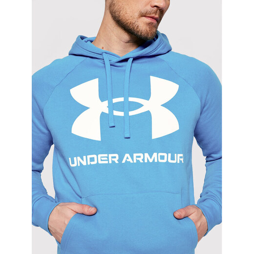 Under Armour Felpa Ua Rival Fleece Big Logo 1357093 Nero Loose Fit