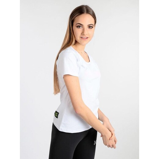 Millennium T-shirt Sportiva Con Stampa Scritta Manica Corta Donna Bianco  Taglia Xl 