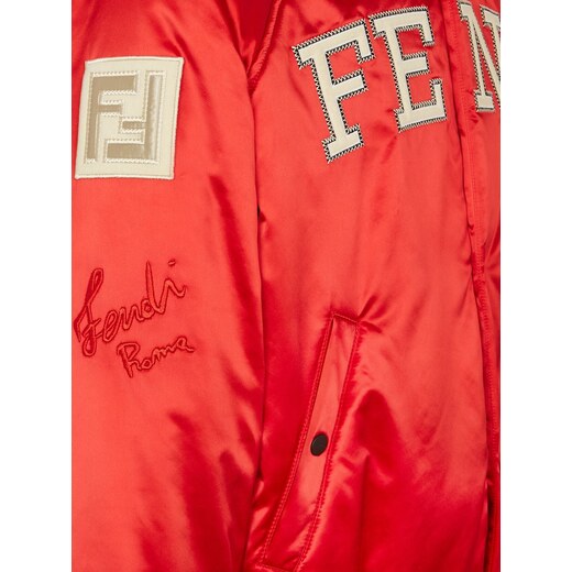 Fendi Bomber con applicazioni - Rosso 