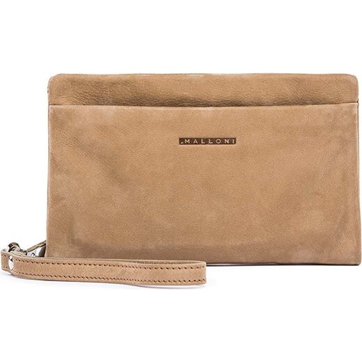 Pochette donna rettangolare a forma di lettera busta in camoscio beige nude  catena linea basic made in italy donna pochette Malu Shoes