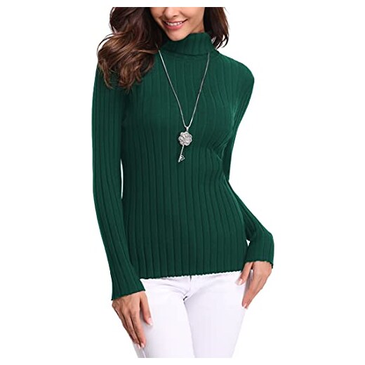 Maglione Donna Invernale Collo Alto con Bottoni Argento Argentati Dolcevita  Nero Cammello Verde