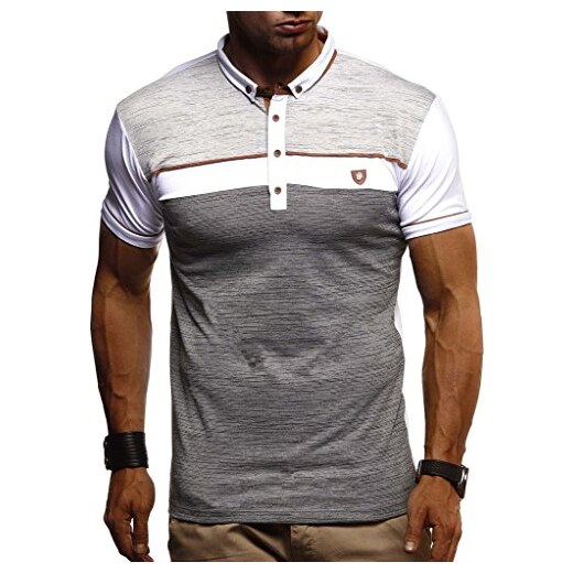 Leif Nelson Poloshirts LN20771 - Maglietta estiva da uomo, a