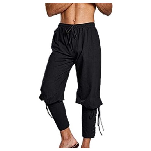 Leonardo Carbone® Magnus Pantalone Vichinghi, Con Lacci Delle Gambe, Abbigliamento Medievale, Costume, Abbigliamento Festival, LARP, Cosplay - Foto 11