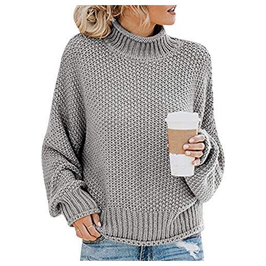 ODOKEI Maglione Donna Trecce Invernale Maglioni Donna Invernali Maglione  Maglia Lavorato Dolcevita Donna Oversize Maglioni Pullover Larghi  Maglioncino