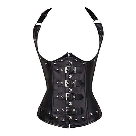 ASOS DESIGN - Dia - Corsetto nero senza spalline ricamato