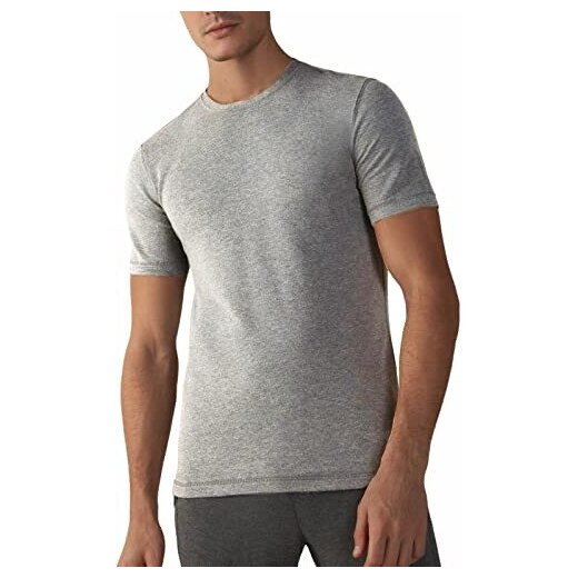 Intimitaly 3 Magliette Intime Uomo Cotone Caldo Termico Scollo a V e  Girocollo Pacco da 3 T Shirt Manica Corta Cotone Caldo (3XL, 3 Girocollo  Grigie) 