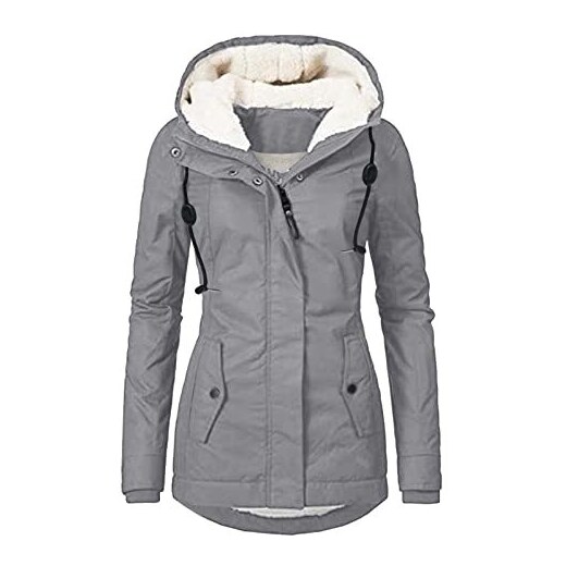 Parka donna invernale con pelliccia rosa eco giacca giubbotto piumino lungo  grigio pelo extra volume imbottito caldo mod donna parka K-ZELL