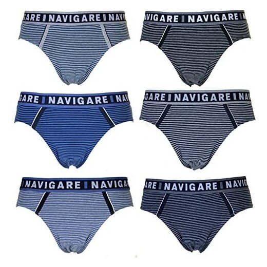 Navigare 6 Slip o Boxer Uomo Underwear Mutanda Intimo Elasticizzato Elastico Esterno Varie