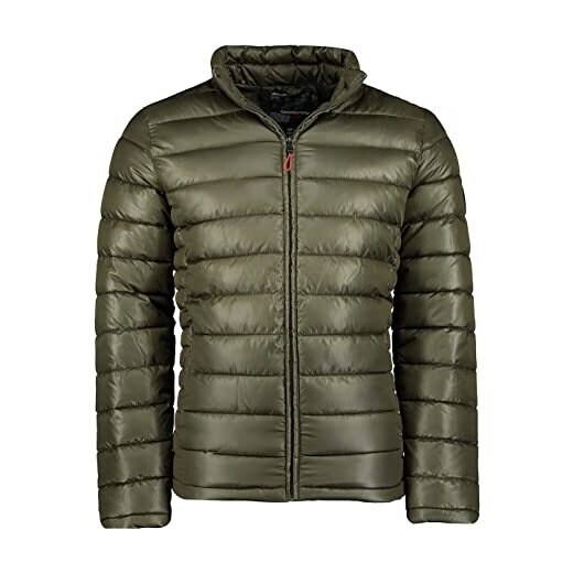 Geographical Norway Calender Basic Men - Piumino trapuntato caldo da uomo - Giacca  invernale foderata da uomo - Giacca a vento a manica lunga (Khaki, XXL) 