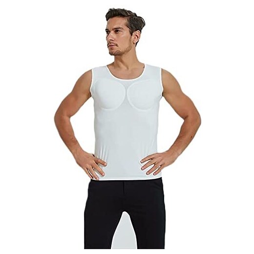 DHONDT T-Shirt Imbottita da Uomo con Muscoli Finti del Torace