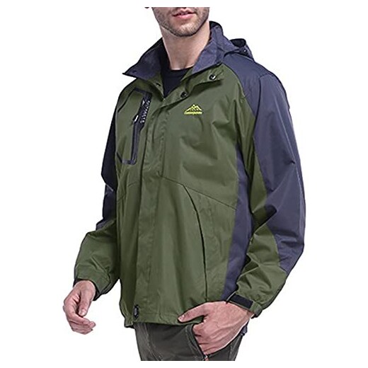 Fulidngzg Impermeabile Uomo Antipioggia, Outdoor Leggera Giacca a