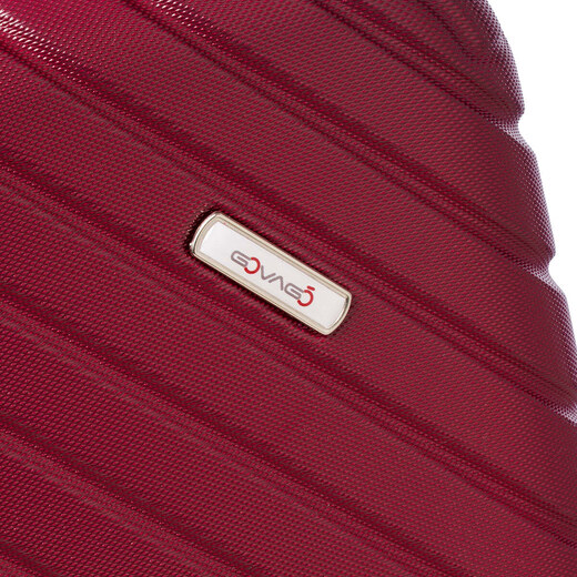 Trolley bagaglio a mano rigido rosso in ABS Govago - 