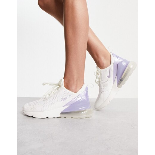 Nike Air Max 270 Sneakers bianco sail e viola oxygen Stileo