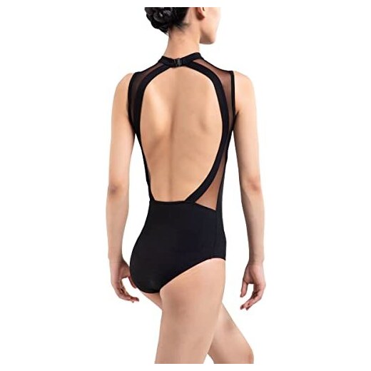 s.lemon Ragazze e Donne Maglia Balletto Body per Danza Ballet Leotard Nero  160 