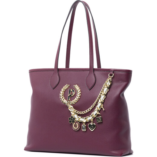 Shopping bag Pollini con ciondoli abbinati 