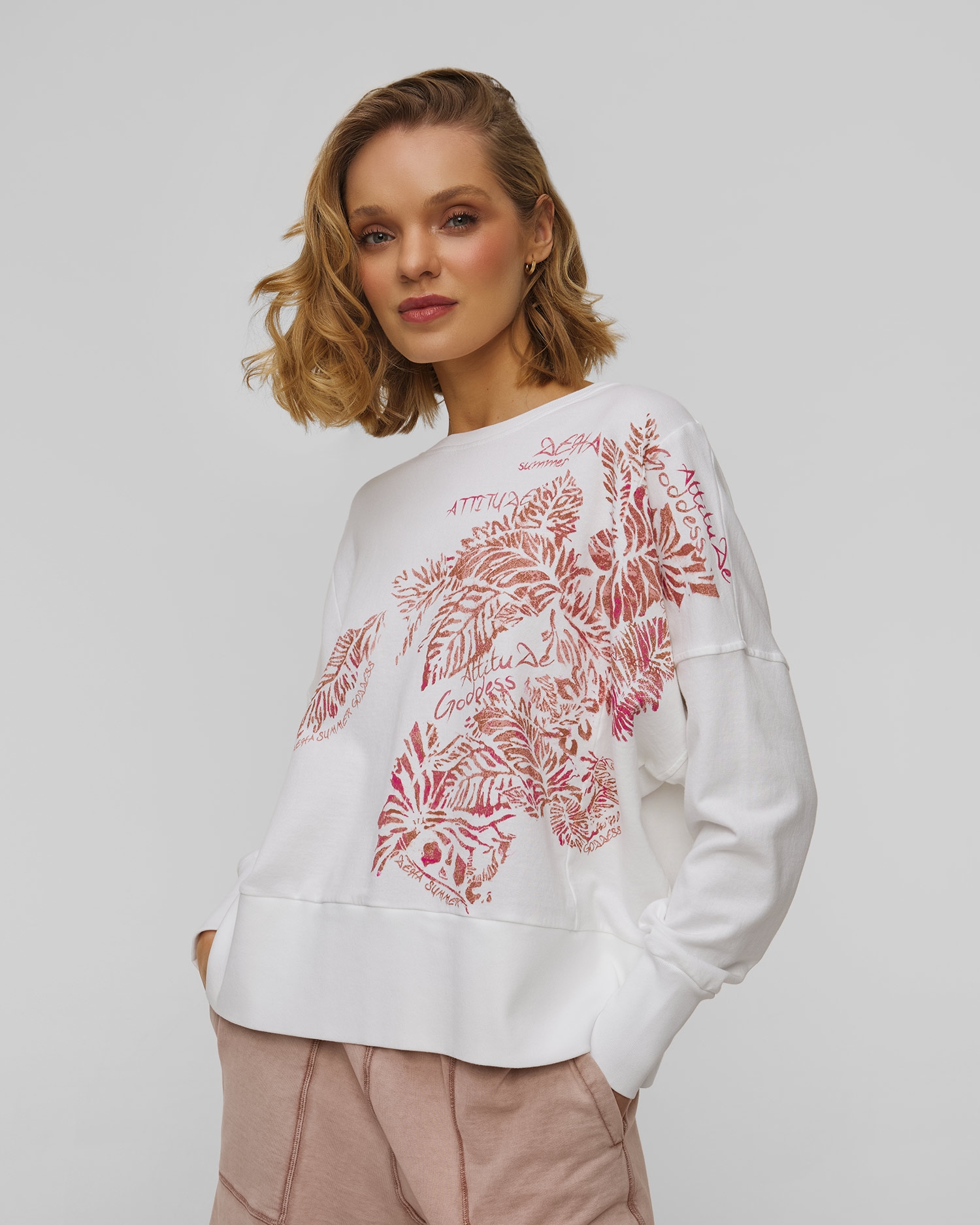 Veste-Sweat à Capuche DEHA - Taille S Blanche - Coton - Neuf Avec Étiquettes