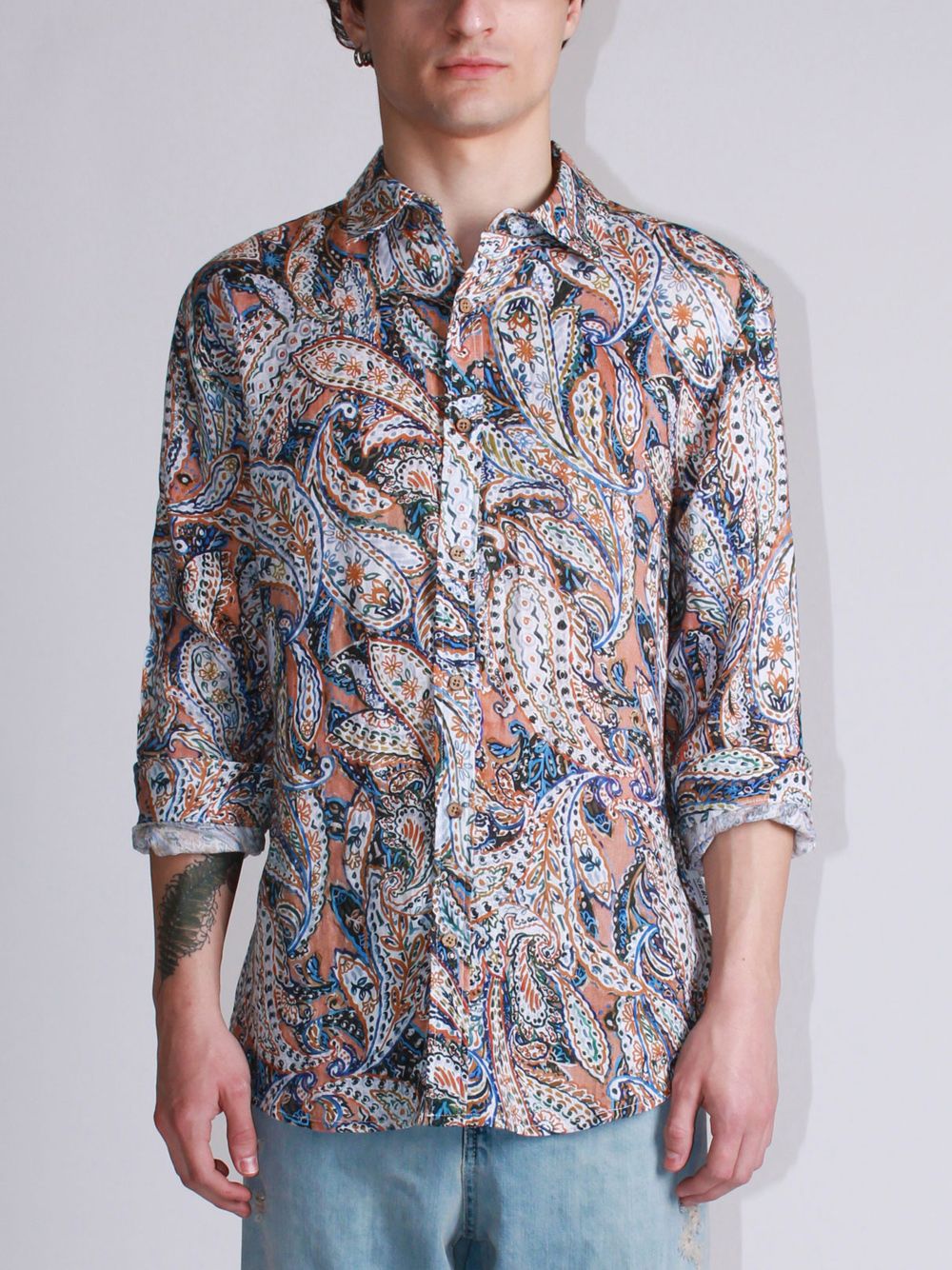 Berna Camicia Lino - Fantasia Uomo PE25 promo