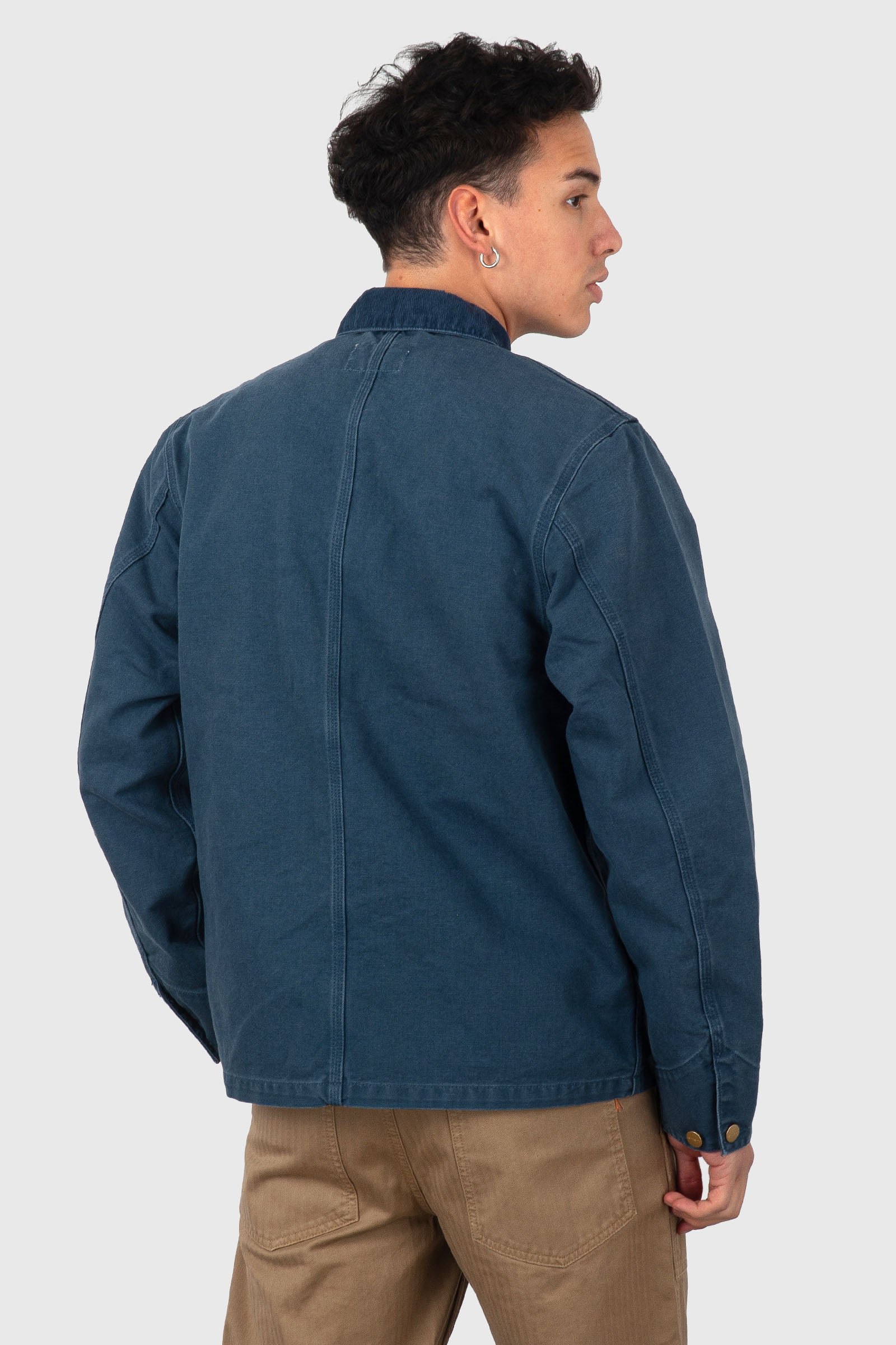 Carhartt Wip Michigan Coat 'dearborn' Canvas Carta Zucchero Uomo Giacche