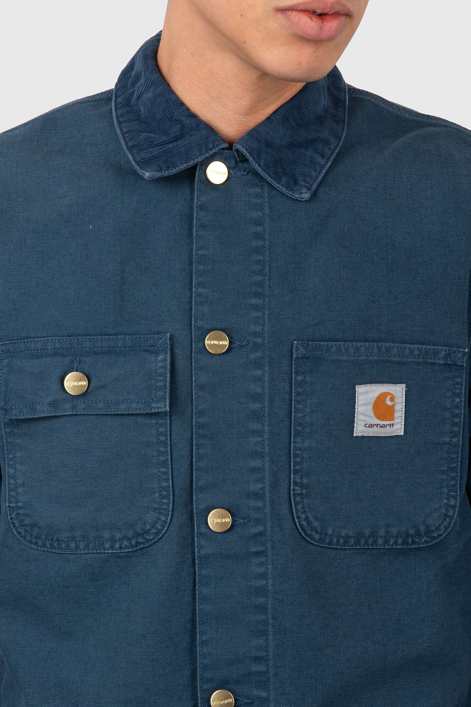 Carhartt Wip Michigan Coat 'dearborn' Canvas Carta Zucchero Uomo Giacche