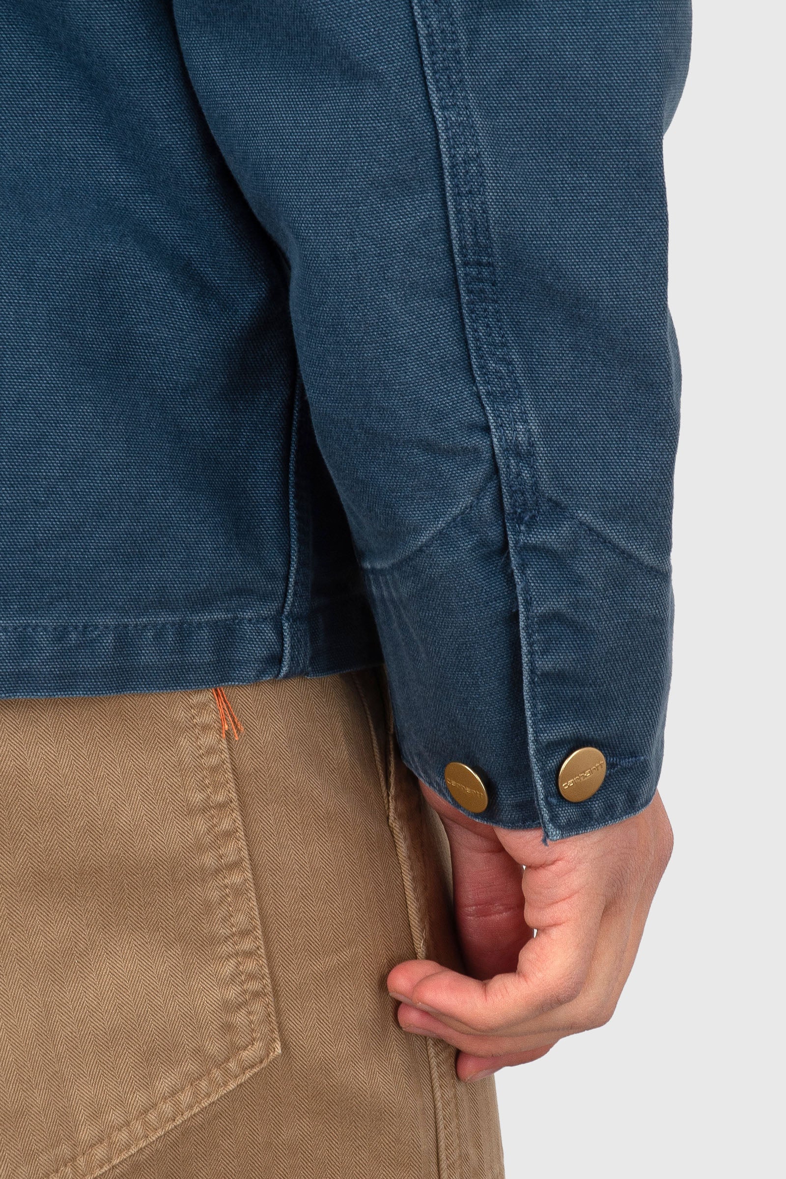 Carhartt Wip Michigan Coat 'dearborn' Canvas Carta Zucchero Uomo Giacche