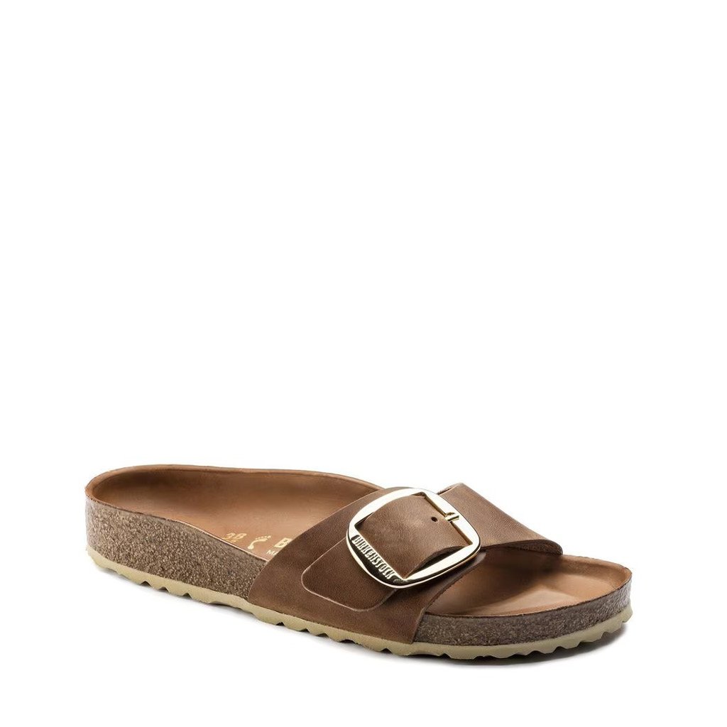 Birkenstock MADRID BIG BUCKLE in nabuk cognac