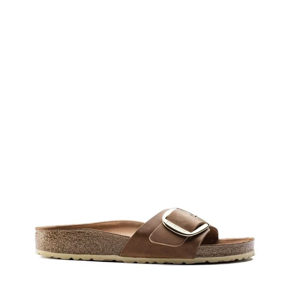 Birkenstock MADRID BIG BUCKLE in nabuk cognac